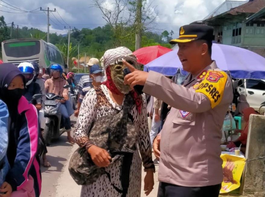 Kapolres Lambar Turun Tinjau Situasi Kamtibmas Lebaran 