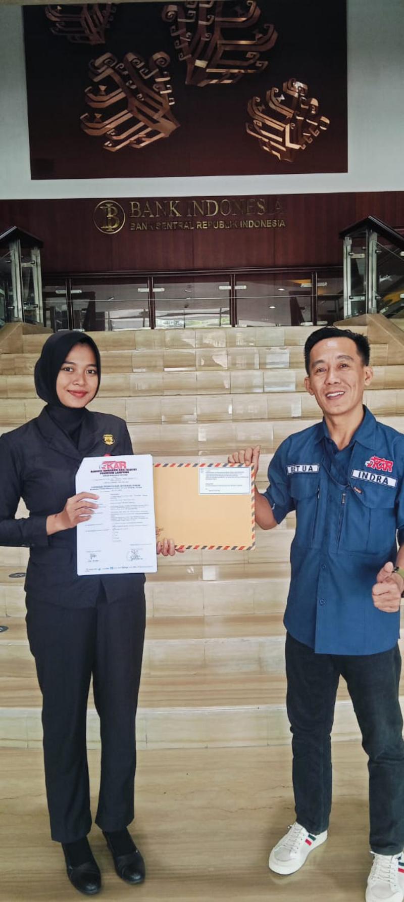 AKAR Lampung Tuntut Transparansi Dana CSR BI, Siap Gelar Aksi jika Tak Ada Kejelasan