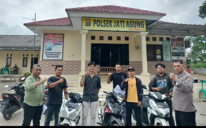 Diduga Hasil Curian Tiga Sepeda Motor di Amankan Polsek Jatiagung 