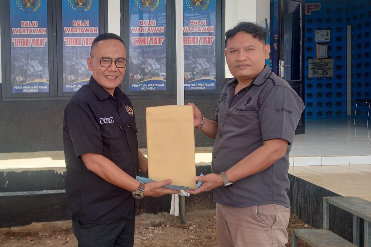 PWI Bersama Polres Lampung Utara Gelar Donor Darah