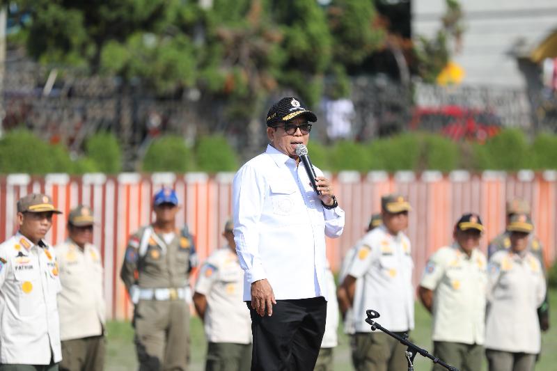 Pj Gubernur Samsudin Tekankan Pentingnya Peran Satpol PP Dalam Menjaga Ketertiban 