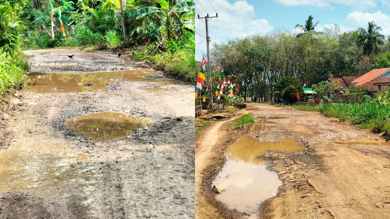 Tagih Janji Bupati Lampung Utara, Warga Minta Jalan Sungkai Tengah Diperbaiki