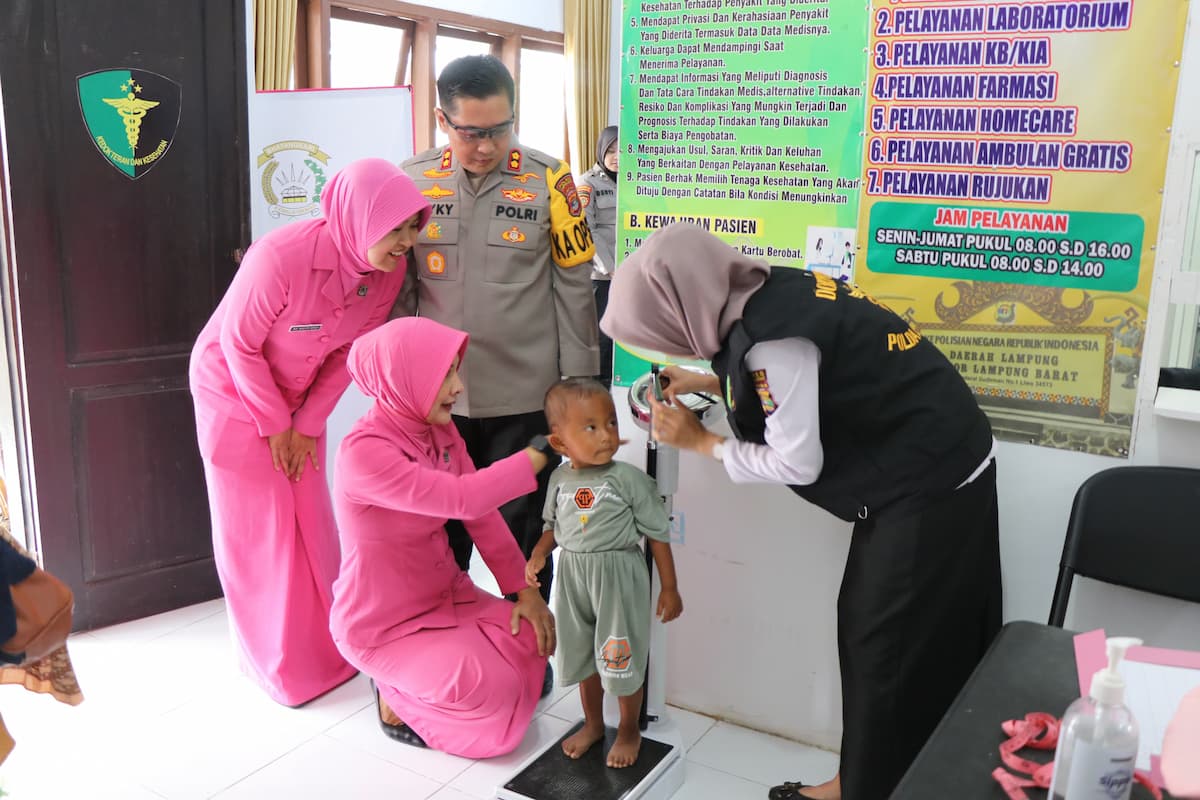 Dokkes Polres Lampung Barat Turut Bergerak Cegah Stunting