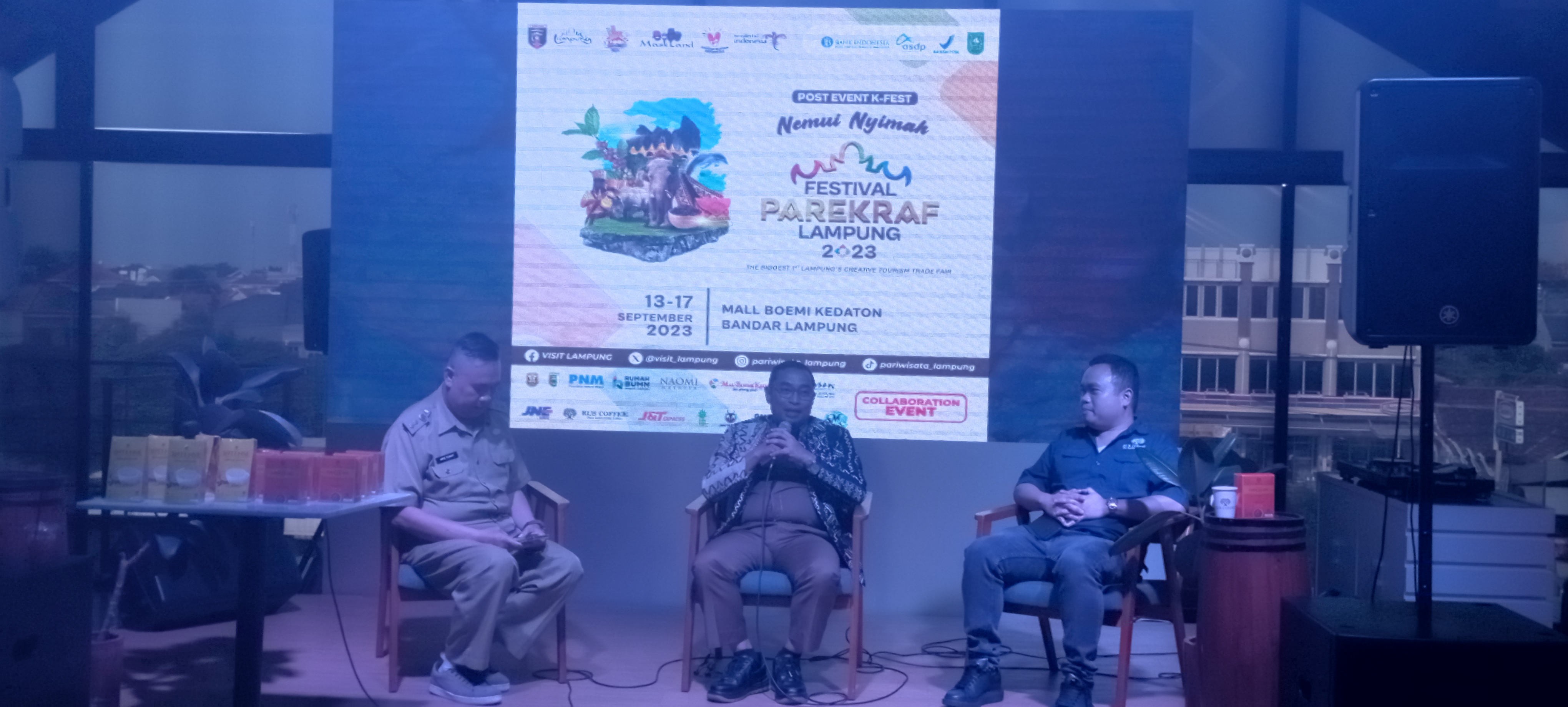 Saksikan, Disparekraf Gelar Festival Parekraf Lampung 2023 di Mall Boemi Kedaton 13 -17 September 2023