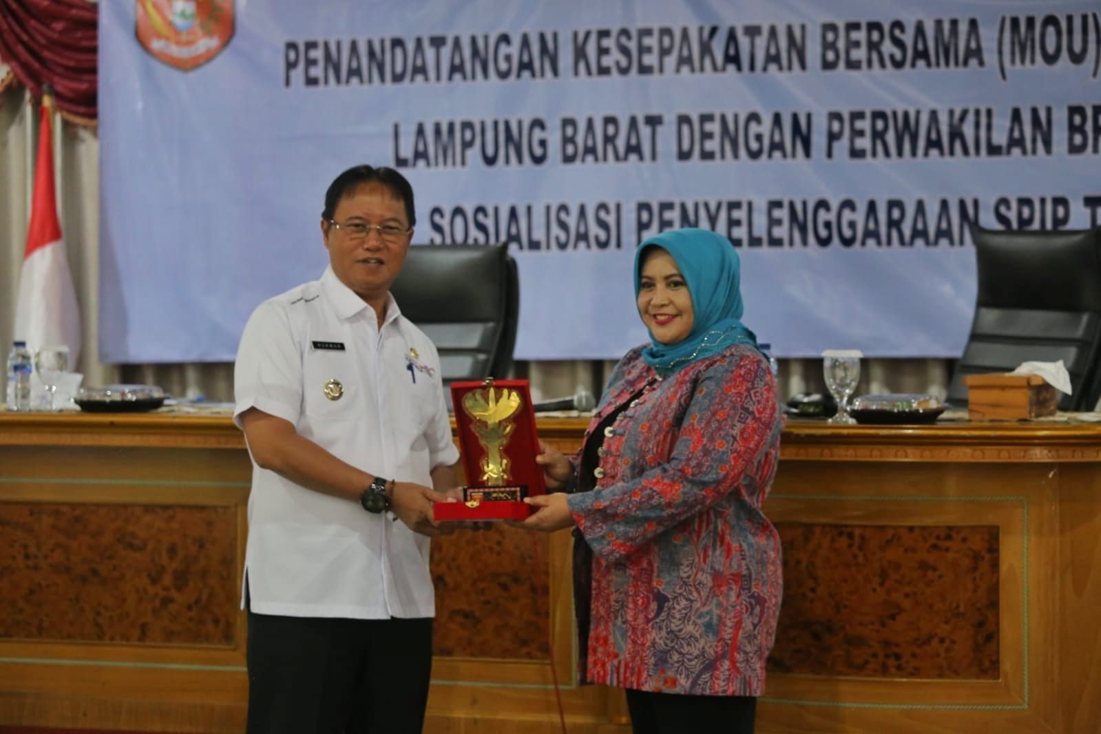 Pemkab Lambar - BPKP Lampung Tandatangani MoU Pengembangan Manajemen