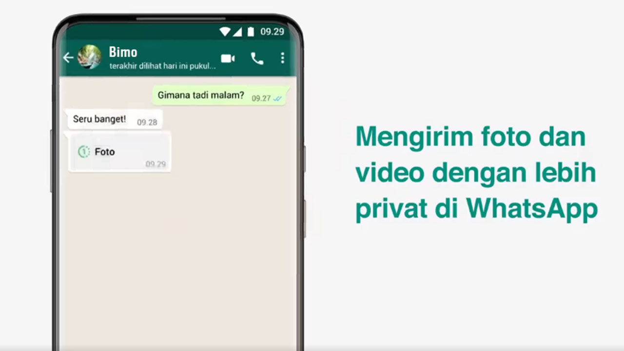 Cara Pakai Fitur View Once di WhatsApp: Kirim Foto & Video Sekali Lihat