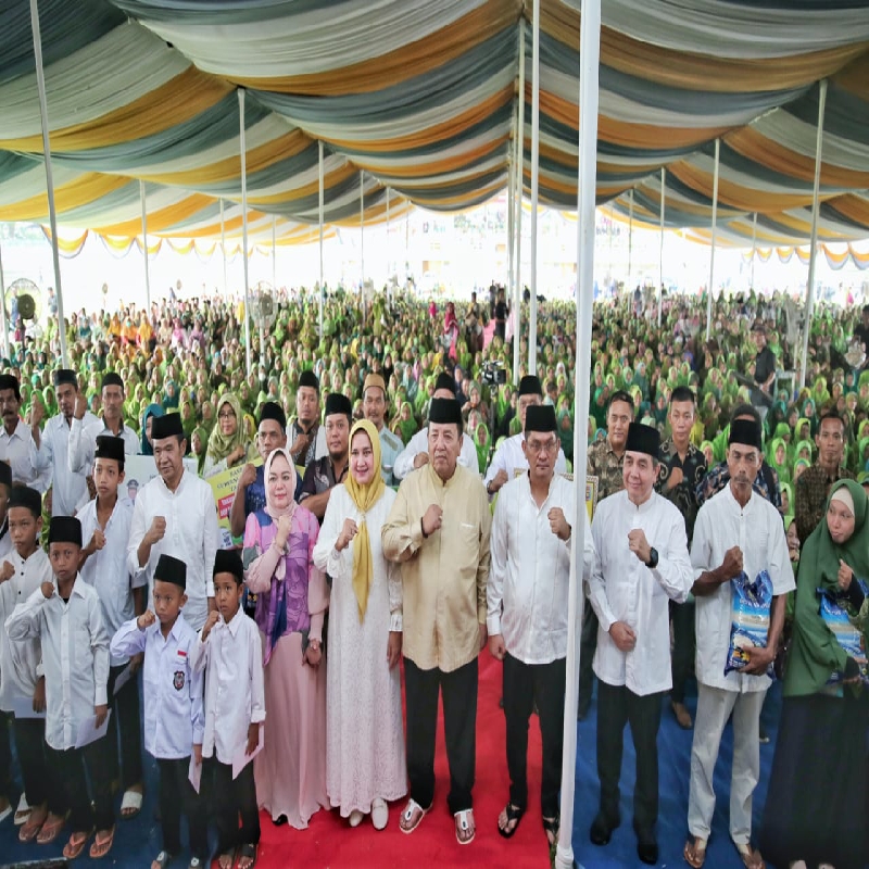 Gubernur Arinal Hadiri Pengajian Akbar Bersama Ribuan Masyarakat Kabupaten Lampung Utara 