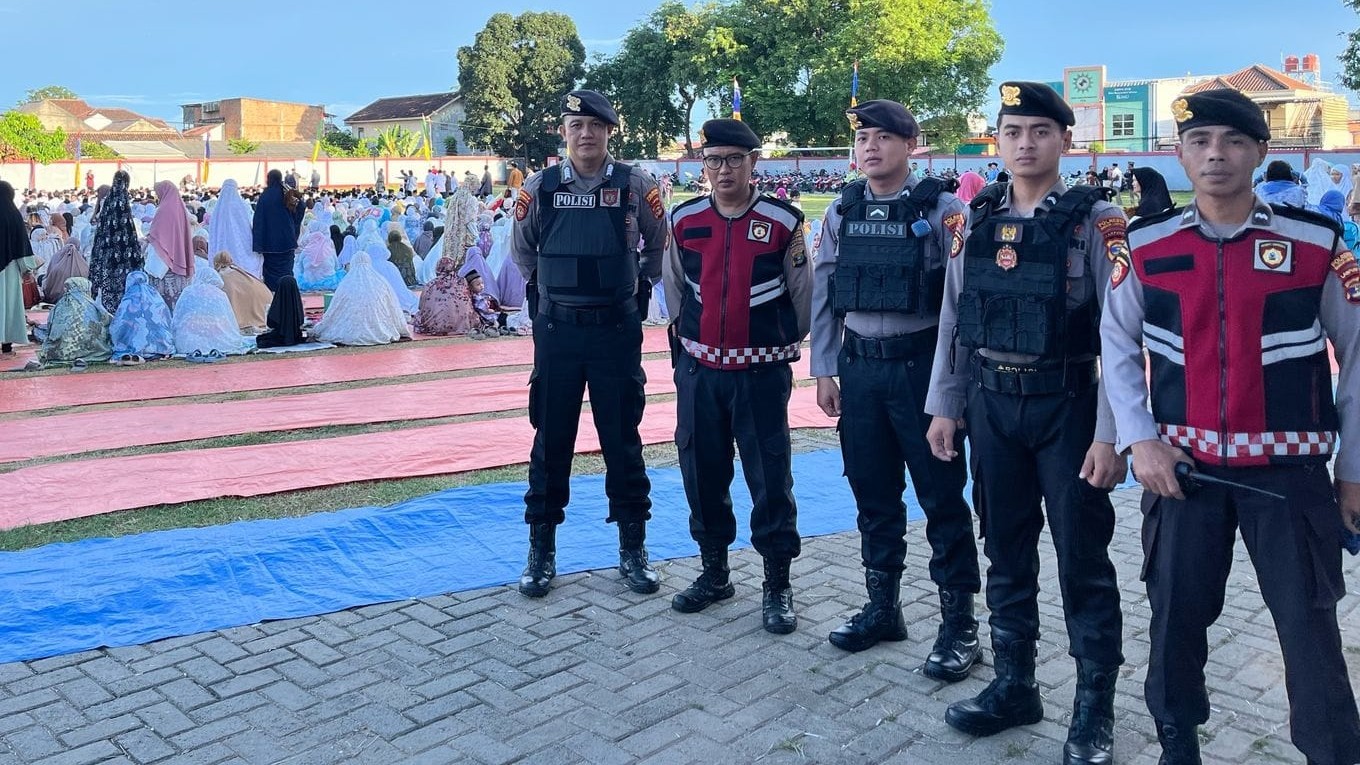 Ratusan Polisi Amankan Perayaan Hari Raya Idul Adha 2025 di Bandar Lampung