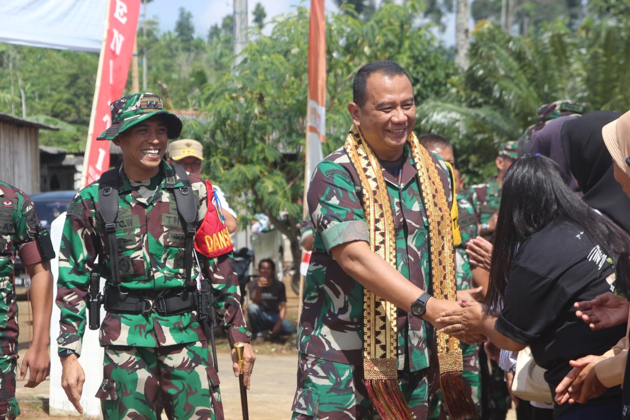 Mayjen TNI Alvis Anwar laksanakan Wasev Program TMMD Kodim 0422