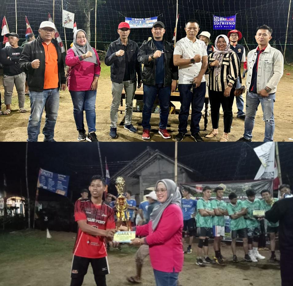 Acara Puncak Turnamen Voli di Campang Tiga Berjalan Sukses dan Meriah, 4 Klub Keluar Sebagai Juara