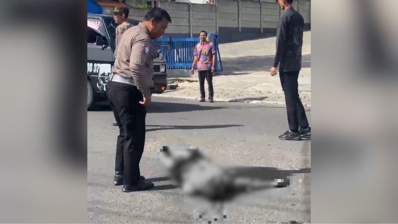 Pengendara Motor Terjatuh Bersimbah Darah, Polisi Selidiki Penyebab Laka di Pasar Liwa