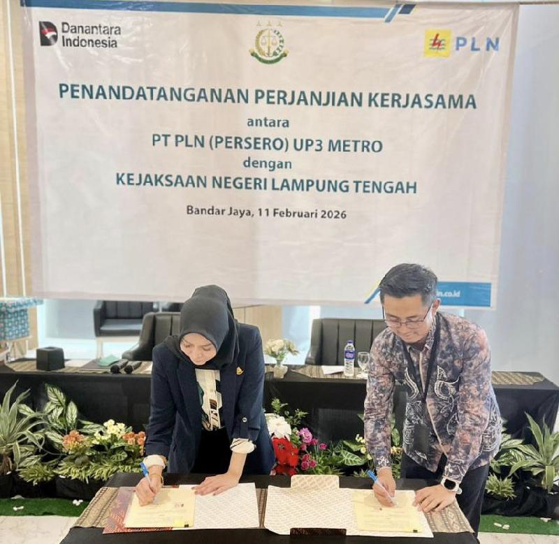 Perkuat Aspek Hukum, PLN UP3 Metro Jalin Kerja Sama dengan Kejari