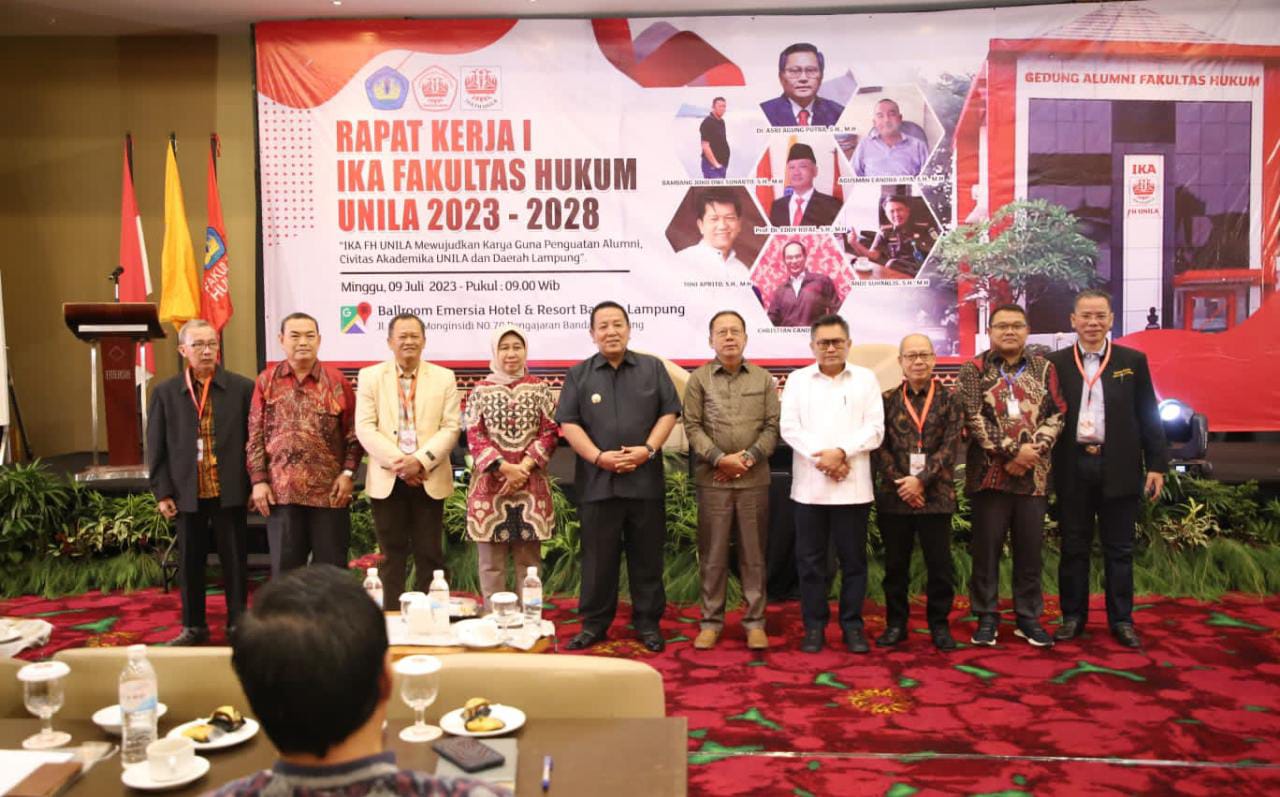 Gubernur Lampung Arinal Hadiri Raker IKA Fakultas Hukum Unila 