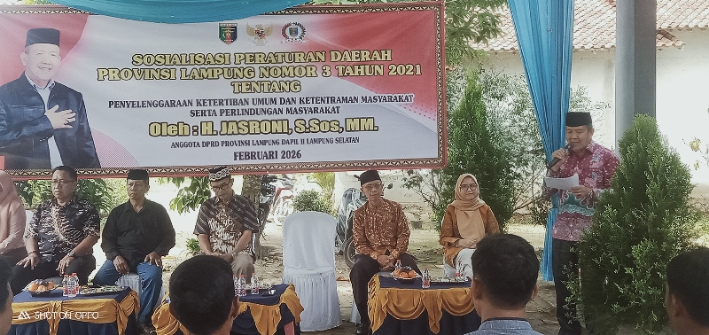 H.Jasroni Gelar Sosperda No 3 Tahun 2021 di Jatiagung