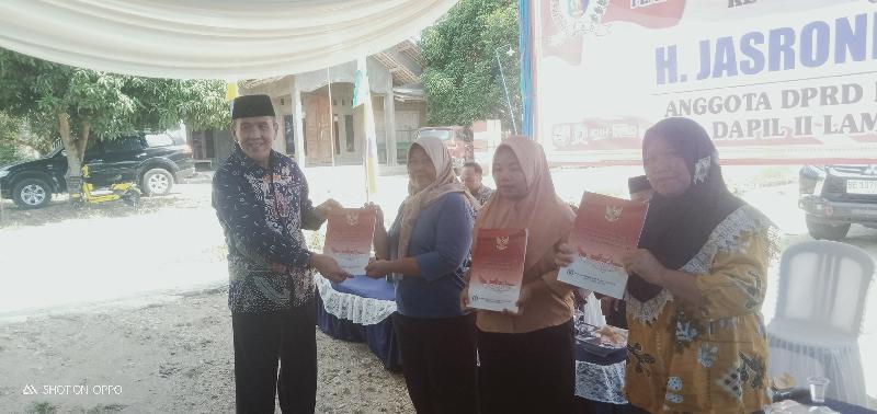 H.Jasroni Gelar Sosialisasi IPWK di Kecamatan Jatiagung 