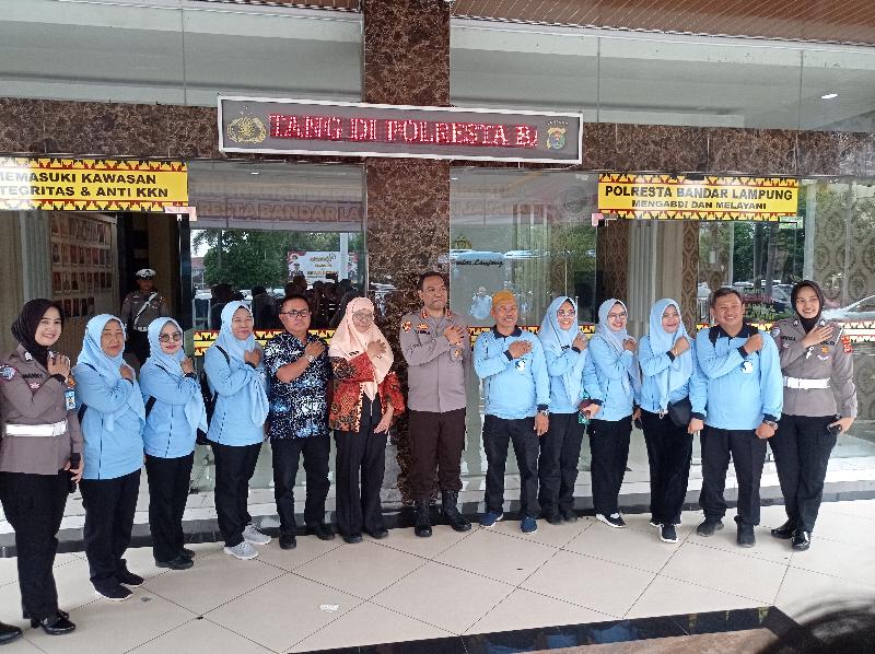 Anak SDB Bandar Lampung Berkunjung ke Polresta Bandar Lampung