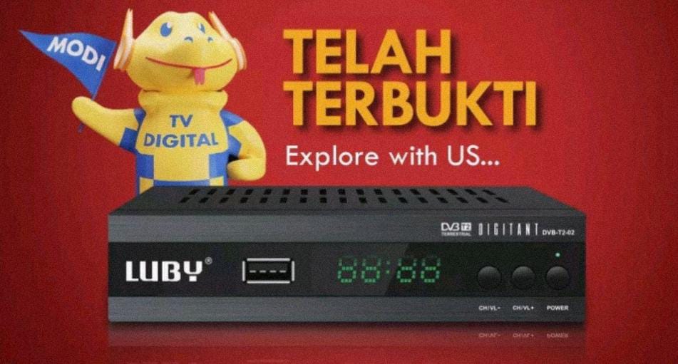 Begini Cara Pasang Set Top Box Luby ke TV Tabung, Nikmati Siaran TV Digital