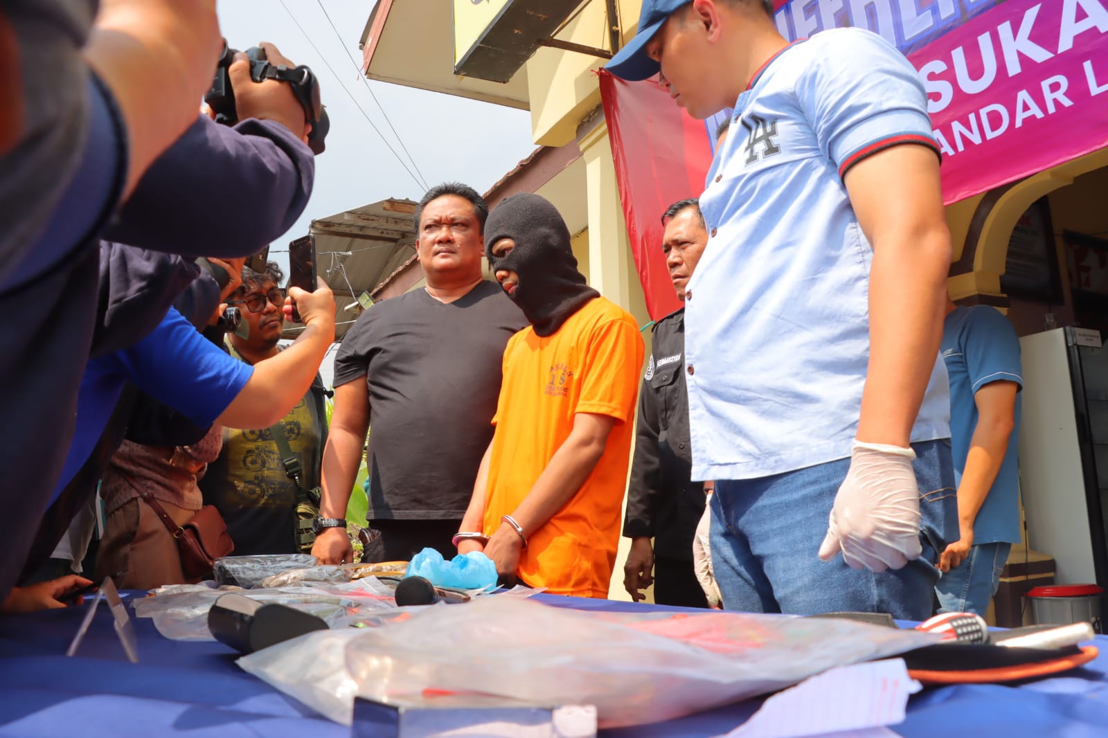 Polresta Bandar Lampung Tangkap Pelaku Penembakan Mahasiswa PKL di Kantor Bawaslu Provinsi Lampung