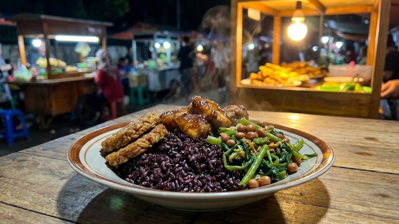 Nasi Kalong Bandung, Sajian Hitam Legendaris Teman Begadang