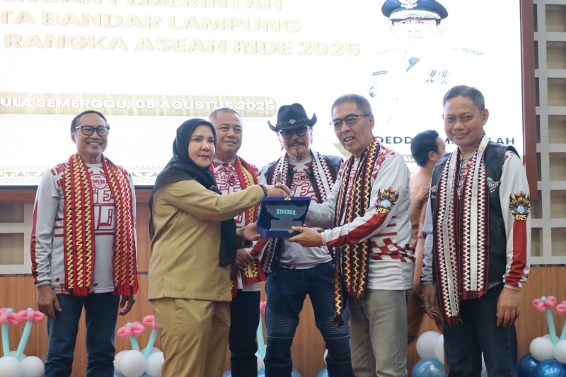 Wali Kota Bandar Lampung Lepas IMBI ASEAN Ride 2025