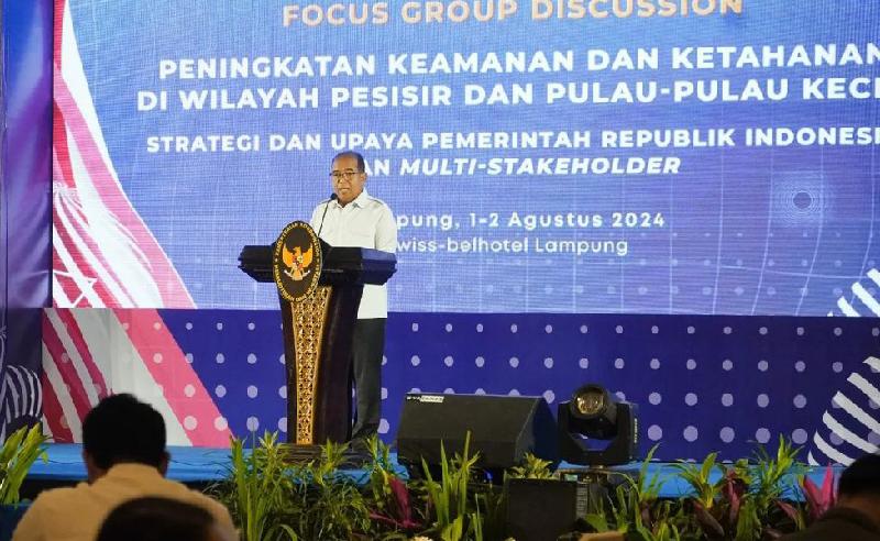 Pj Gubernur Samsudin Hadiri FGD Peningkatan Keamanan Wilayah Pesisir dan Pulau Kecil 