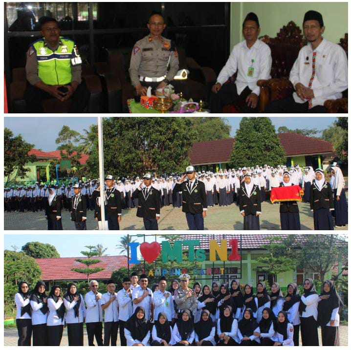 Police Go To School, Polres Lampung Barat Tanamkan Budaya Tertib Berlalu Lintas dan Stop Bullying 