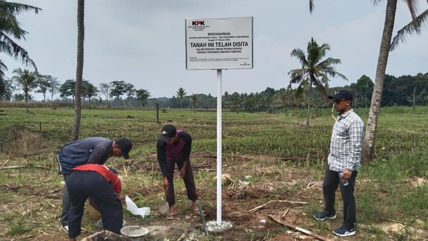 KPK Sita Puluhan Tanah Milik Satu Tersangka di Lampung terkait Korupsi JTTS