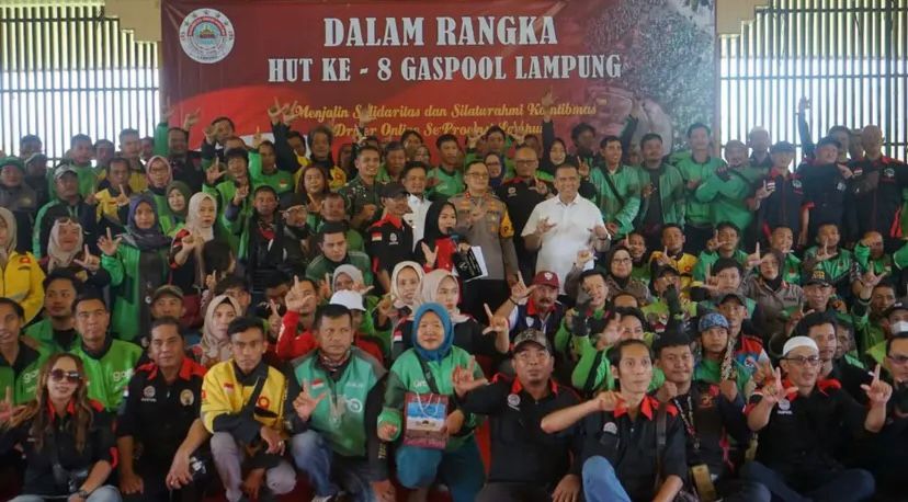 Kapolda Lampung Hadiri Perayaan HUT ke-8 Komunitas Gaspool Lampung