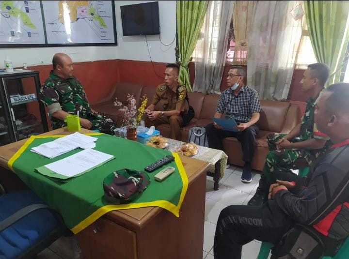 Lurah Gedongair Terima Kunjungan Danramil, Kapolsek dan Kasat Binmas Polresta