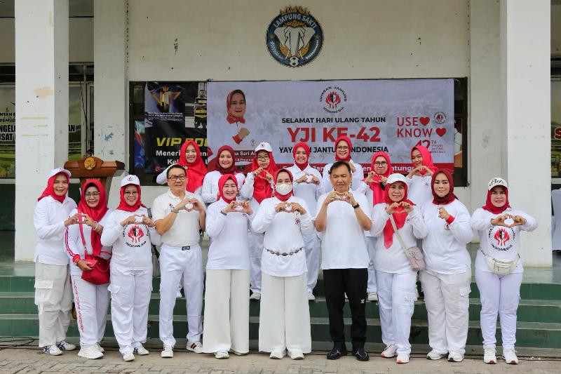 Mamiyani Kukuhkan Pengurus Klub Jantung Sehat, Disaksikan Ketua YJI Lampung 