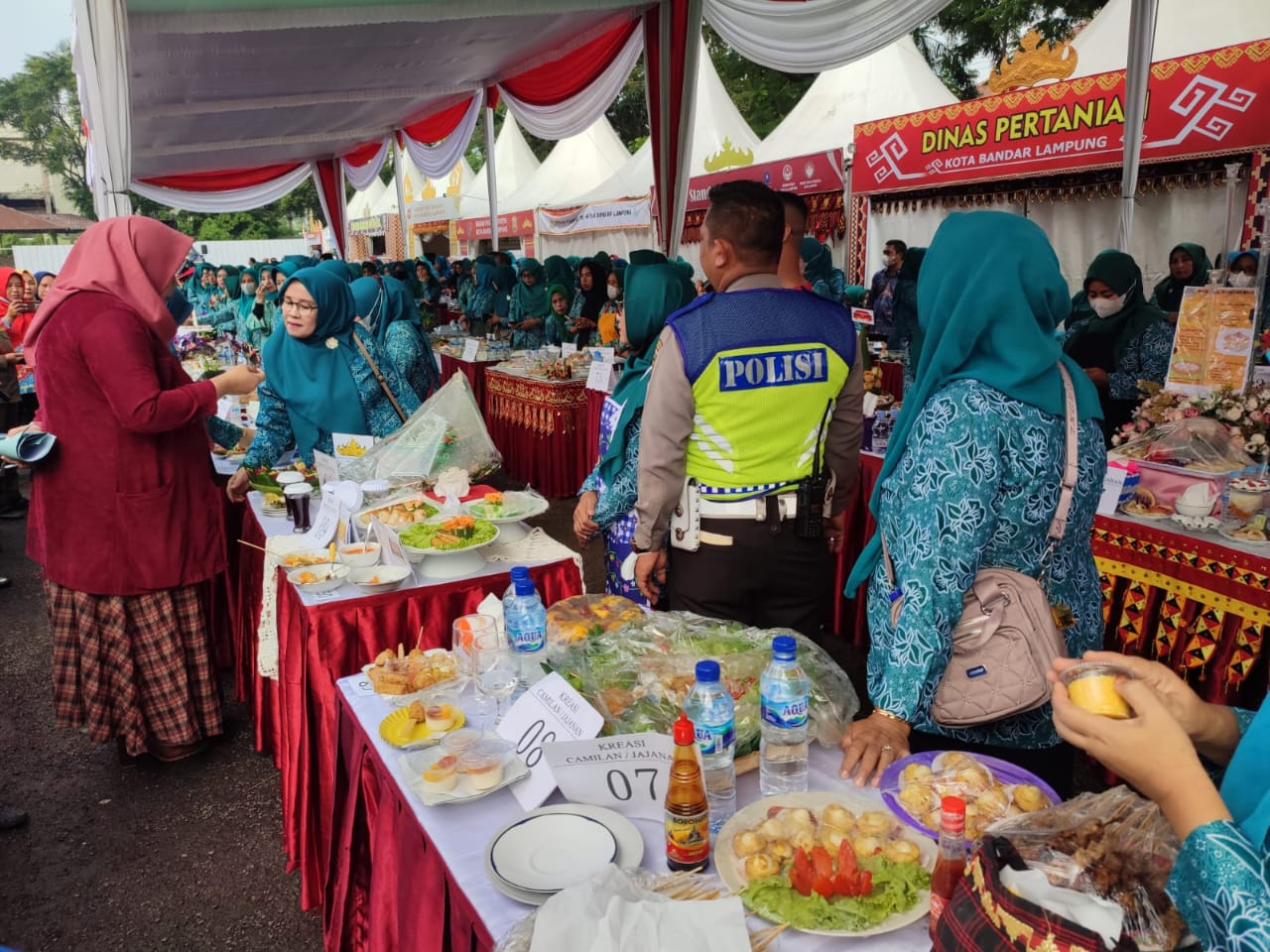 Kemeriahan Festival Kreasi Makanan dari Bahan Tempe dan Tahu dalam Acara HUT Kota Bandar Lampung Ke-341