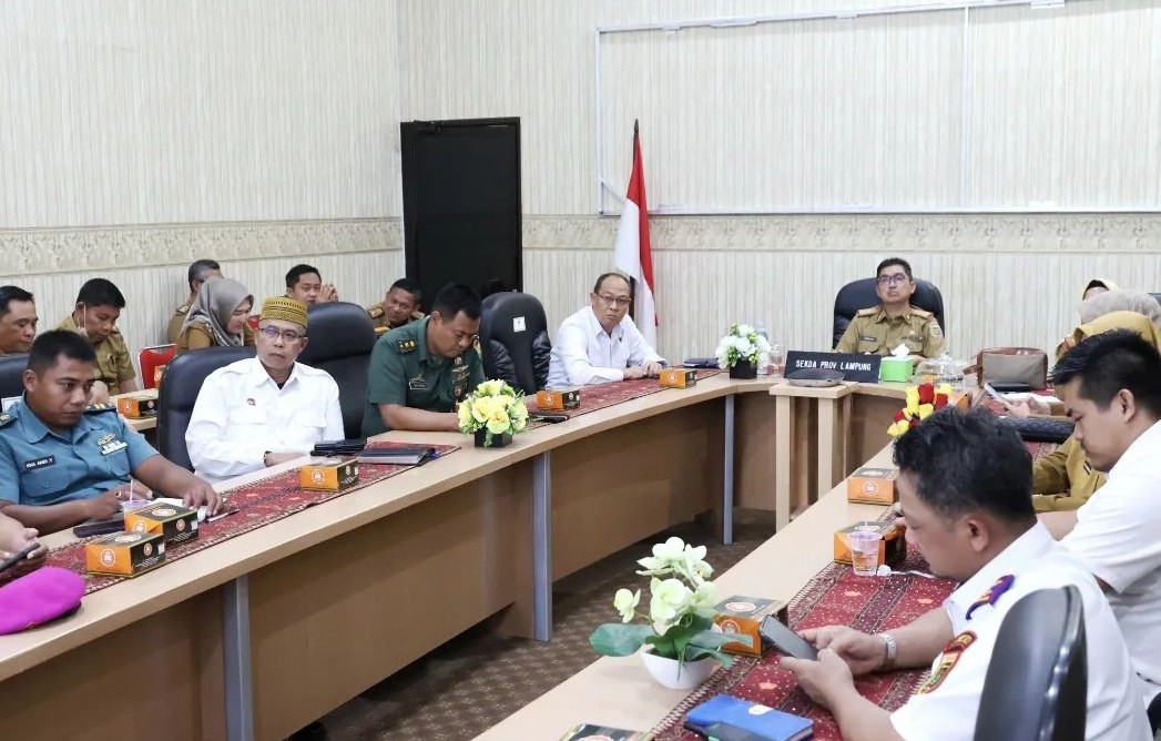 Pemprov Lampung Ikuti Rakor Pengendalian Inflasi Bersama Kemendagri 