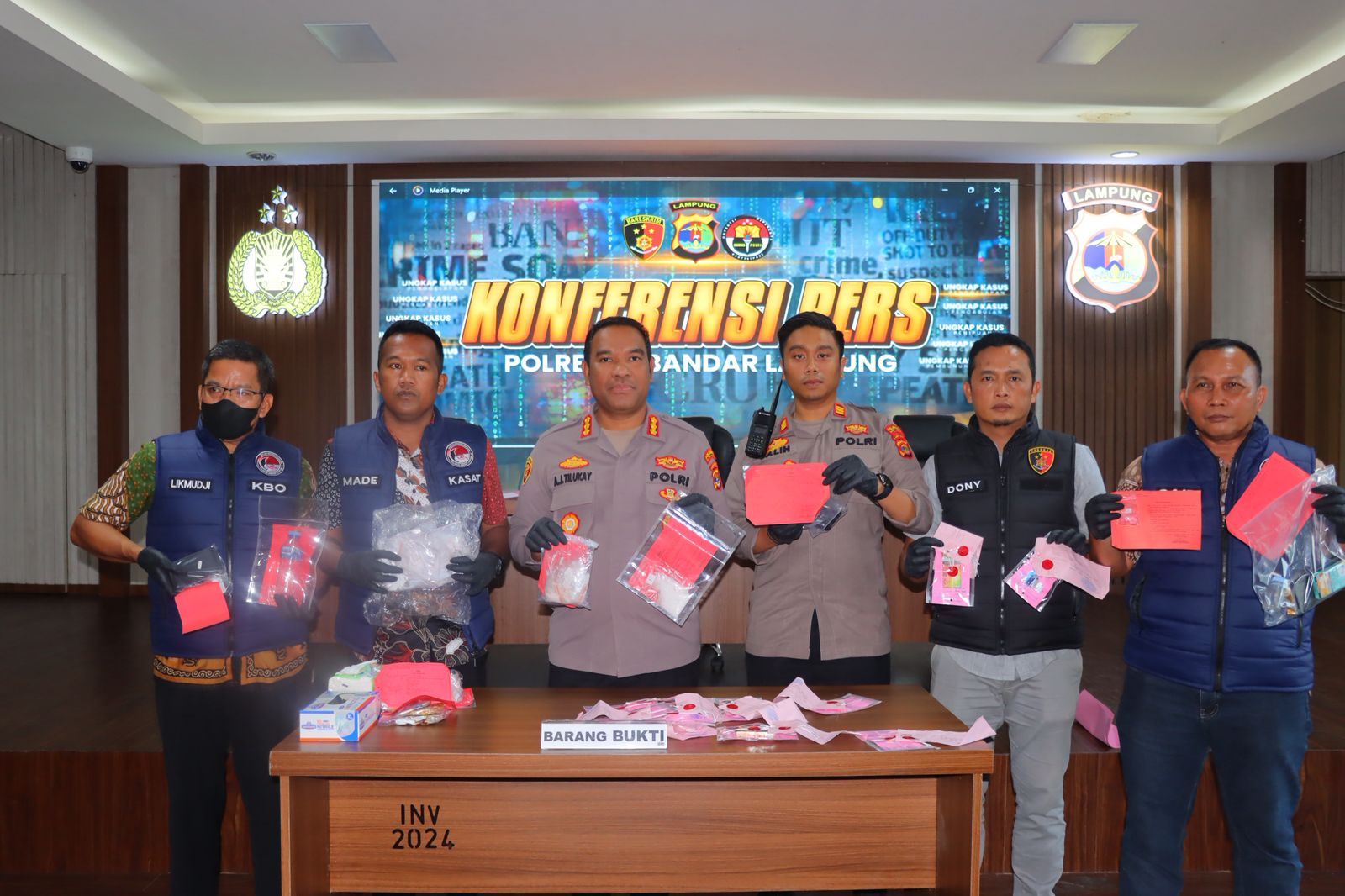 Polresta Bandar Lampung Ungkap 22 Kasus Narkoba Sepanjang September 2025