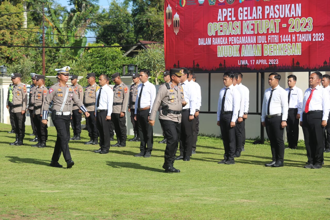 Polres Lambar Gelar Pasukan Operasi Ketupat, Siap Ulang Kesuksesan Pengamanan Mudik Tahun Lalu