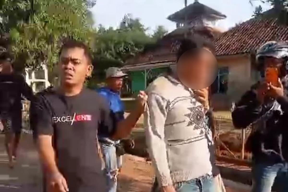 Viral! Pelaku Curas di Kotabumi Ditangkap Warga