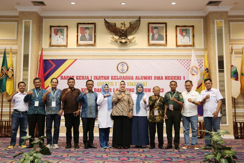 Riana Buka Raker Alumni SMAN 1 Bandar Lampung, Ajak Alumi Berkontribusi Bangun Lampung