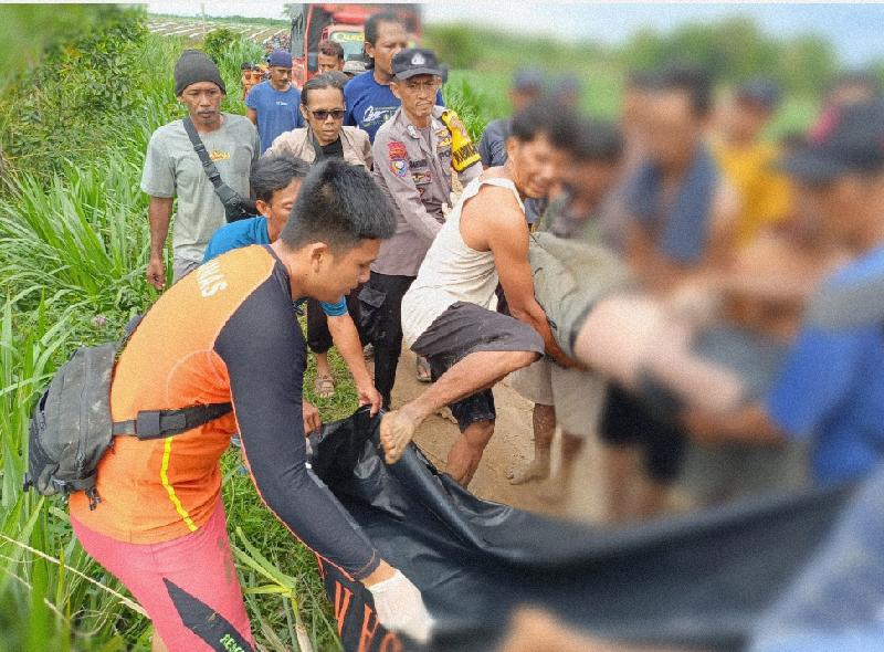 Tim SAR Gabungan Temukan Korban Tenggelam di Sungai Kali Miring Wonokerto Tulangbawang Tengah