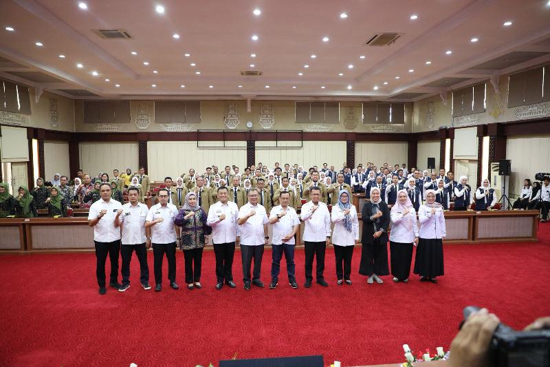 Pemprov Lampung Terima Kunjungan Tim Studi Lapangan Pelatihan Kepemimpinan Pengawas Provinsi Sumsel