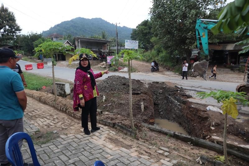 Pemkot Bandar Lampung Pasang Box Culvert di Lokasi Banjir Campang Jaya