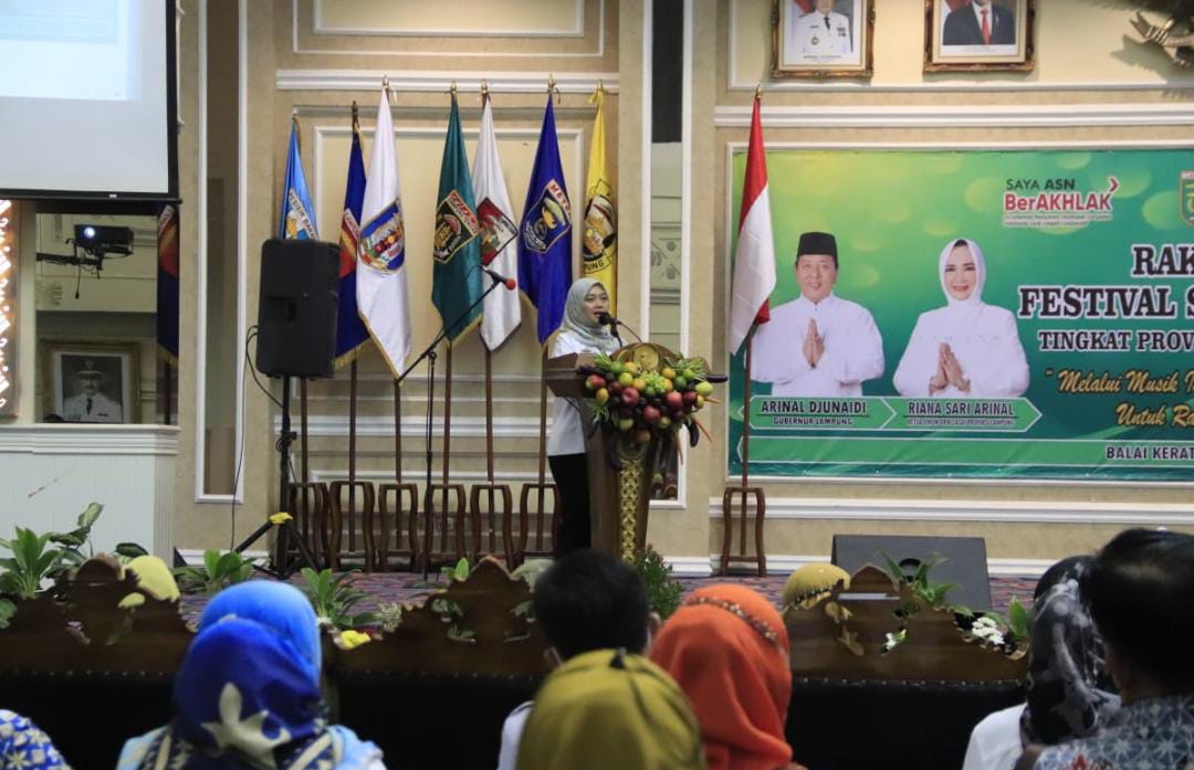 Wagub Nunik Buka Rakerwil DPW LASQI dan Festival Seni, Qasidah Tingkat Provinsi Lampung