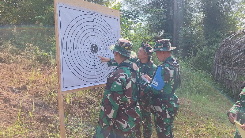 Latihan Menembak Tingkatkan Kesiapan Tempur Prajurit Kodim 0410/KBL