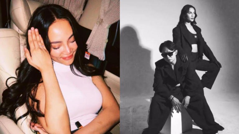 Erika Carlina Dilamar DJ Bravy di Atas Panggung