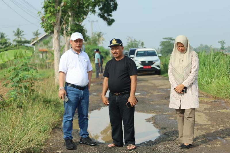 Pjs. Bupati Lampung Timur Tinjau Jalan Adijaya, Upayakan Perbaikan Infrastruktur Secara Bertahap