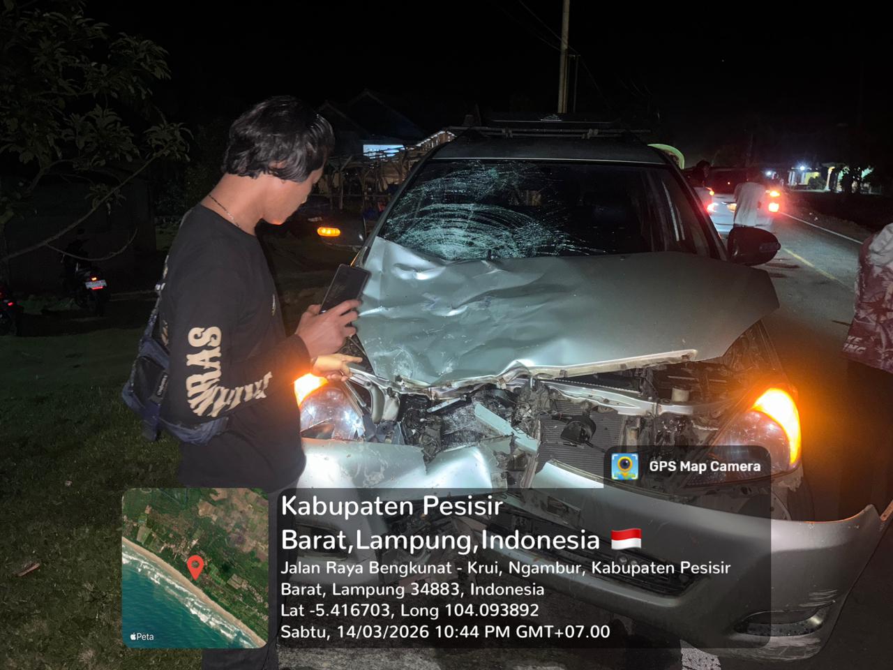 Dua Pelajar Tewas, Innova Tabrak Motor di Jalinbar Ngambur