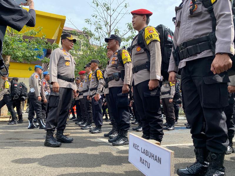 502 Personel Polresta Bandar Lampung Dikerahkan untuk Amankan 1.433 TPS Pilkada Serentak 2024