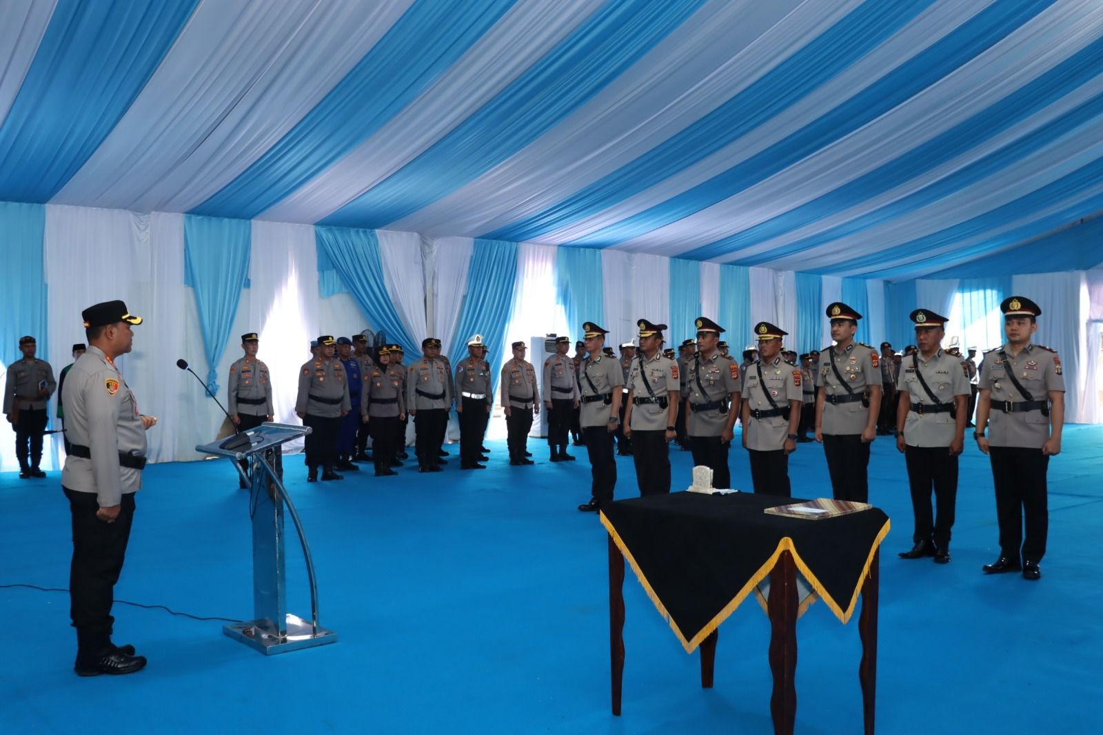 Polresta Bandar Lampung Gelar Sertijab Sejumlah Pejabat Utama dan Kapolsek