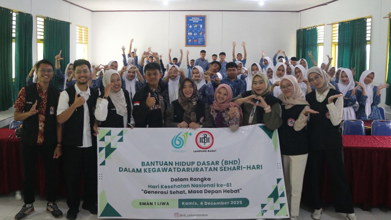 IDI Lampung Barat Tingkatkan Kapasitas Pelajar Terkait Tanggap Darurat lewat BHD di SMAN 1 Liwa