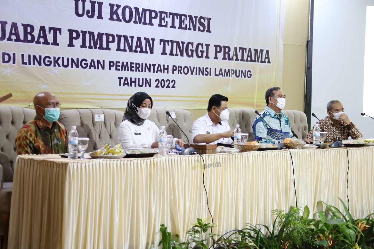 Pemprov Lampung Gelar Uji Kompetensi Bagi 42 Pejabat Pimpinan Tinggi Pratama