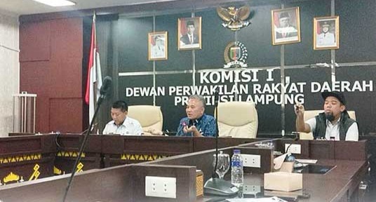 Komisi I DPRD Lampung Terima Audiensi Petani Kota Baru