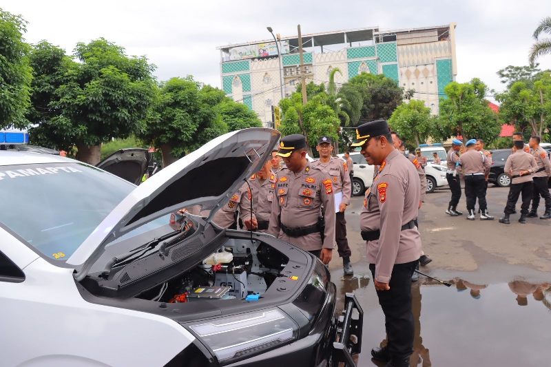 Polresta Bandar Lampung Perkuat Tugas Lapangan dengan Kendaraan Listrik dan Almatsus Baru